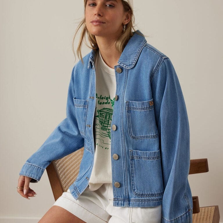 Ceres Life Hannah Denim Jacket | Vintage Blue | Ceres Life