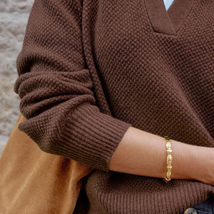 Ceres Life Kirra Collared Knit | Chocolate