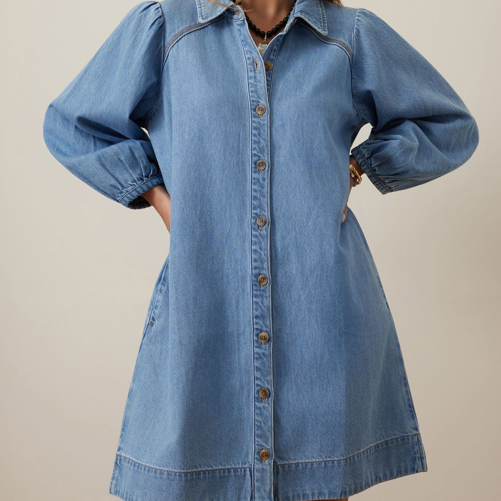 Ceres Life Lenny Mini Dress | Vintage Blue