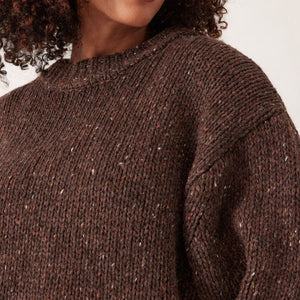 Ceres Life Lofty Knit Crew | Choc Fleck