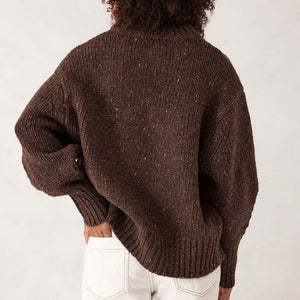 Ceres Life Lofty Knit Crew | Choc Fleck