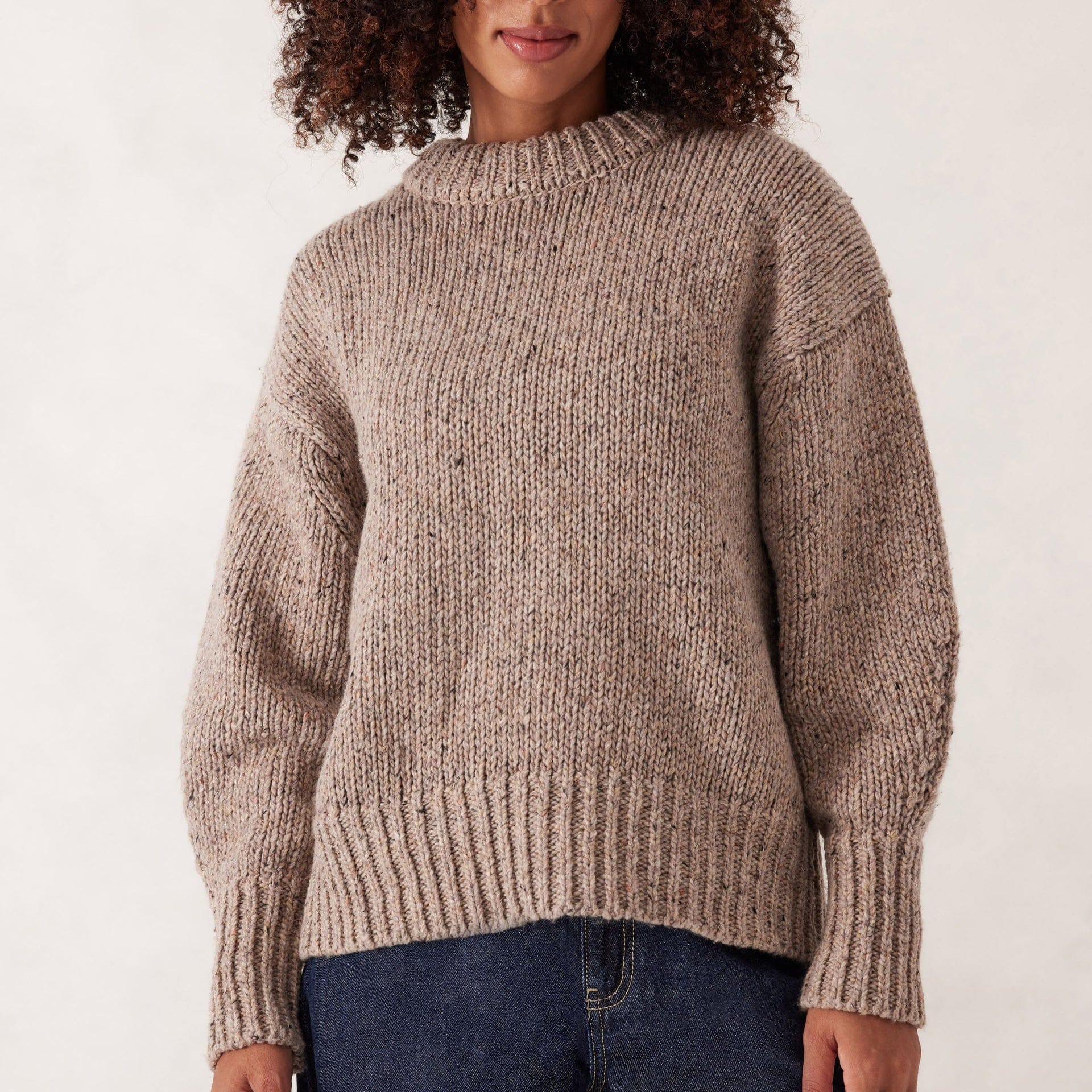 Ceres Life Lofty Knit Crew | Taupe