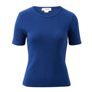 Ceres Life Luella Rib Tee | Prussian Blue