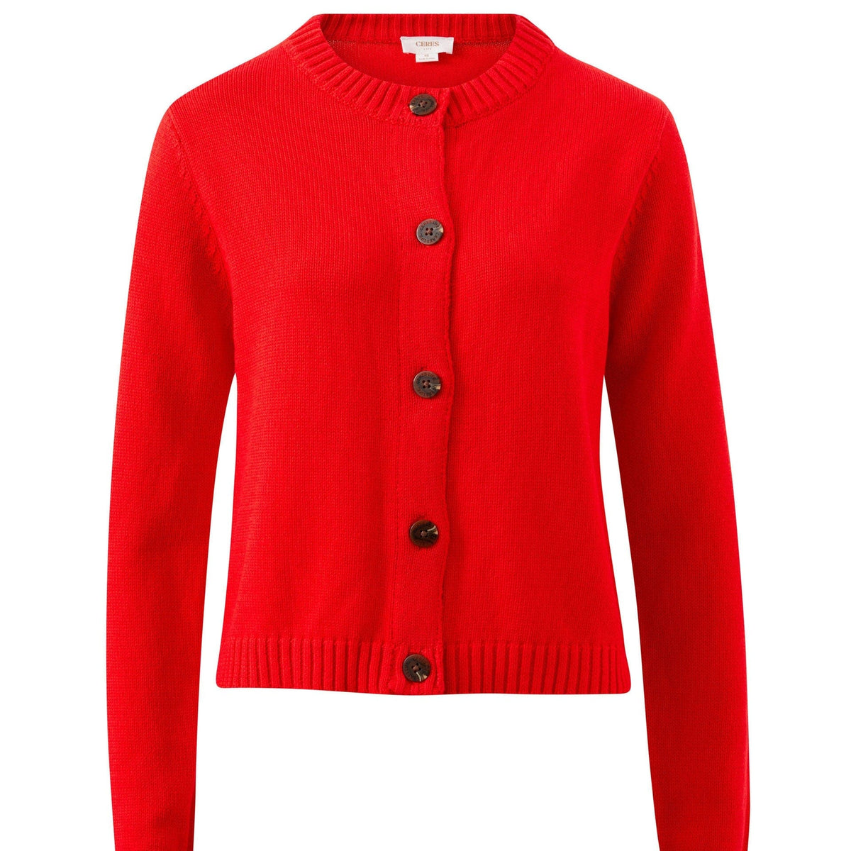 Ceres Life Nelly Long Sleeve Knit Cardi | Fiery Red | Ceres Life