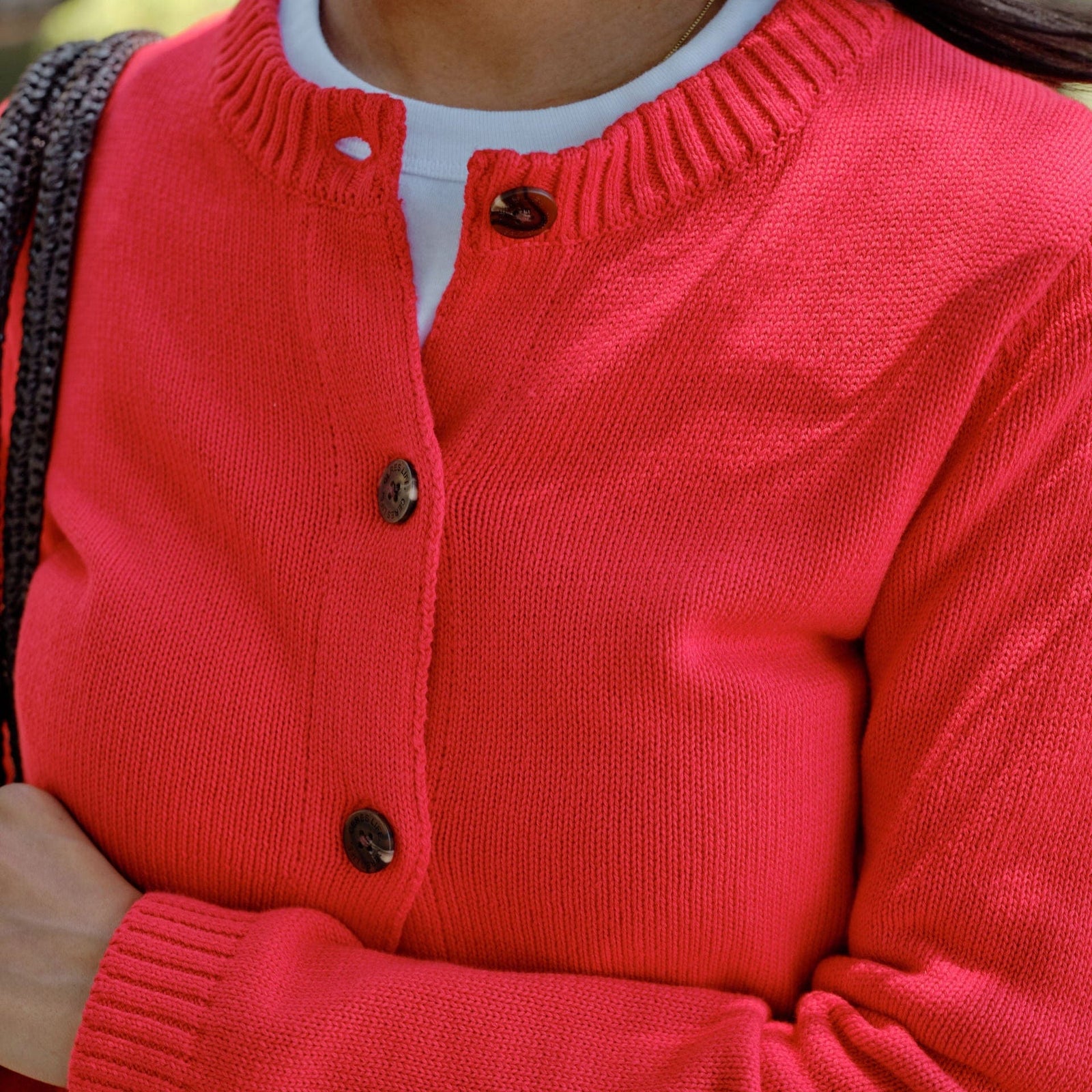 Ceres Life Nelly Long Sleeve Knit Cardi | Fiery Red | Ceres Life