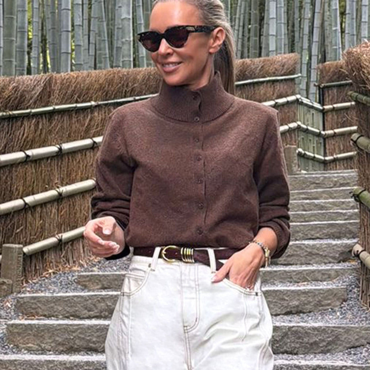 Ceres Life Penny Knit Cardi | Ceres Life | Choc Marle