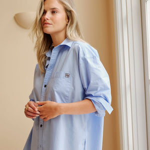 Ceres Life Peta Oversized Shirt | Sky Blue | Ceres Life