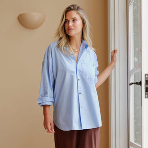Ceres Life Peta Oversized Shirt | Sky Blue | Ceres Life