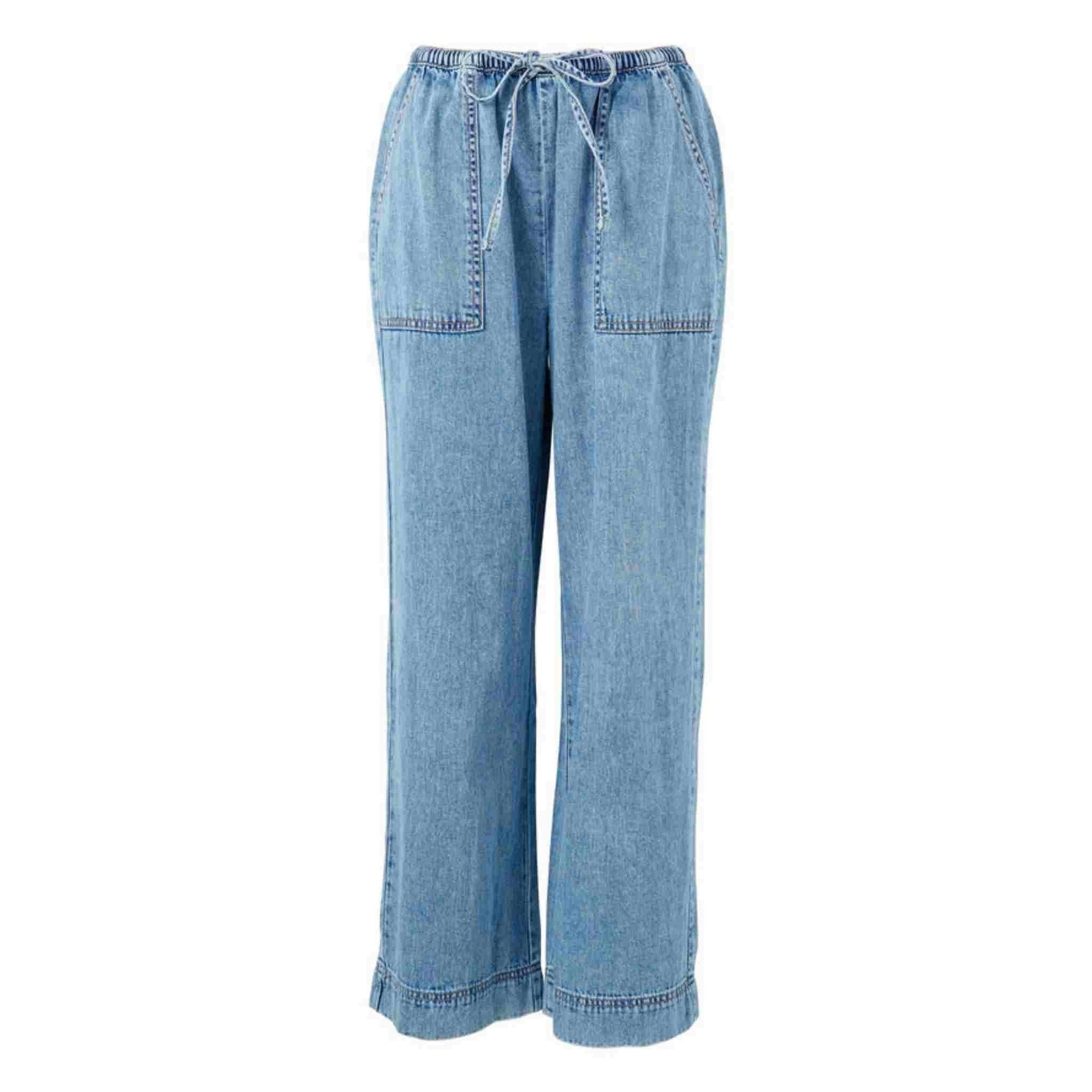 Ceres Life Relaxed Beach Pant | Mid Vintage Denim
