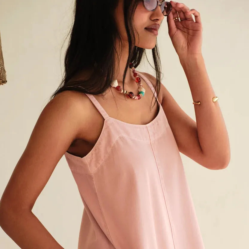 Ceres Life Remy Strappy Midi Dress | Blossom Pink | Ceres Life