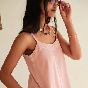 Ceres Life Remy Strappy Midi Dress | Blossom Pink | Ceres Life