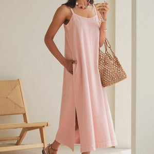 Ceres Life Remy Strappy Midi Dress | Blossom Pink | Ceres Life