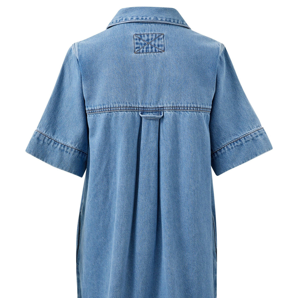 Ceres Life Sammy Relaxed Shirt Dress | Mid Vintage Blue | Ceres Life
