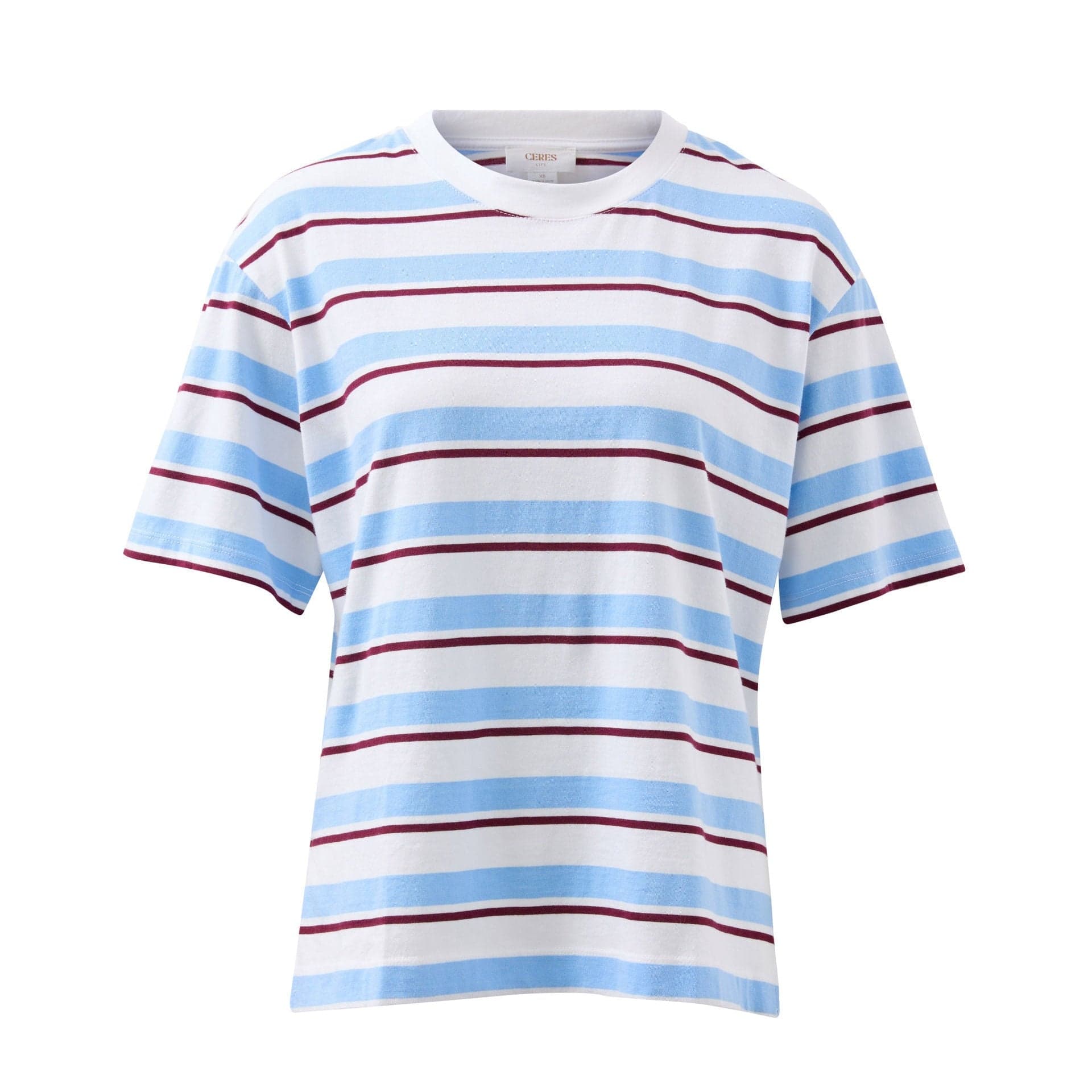 Ceres Life Stevie Slouchy Tee | Powder + Pomegranate