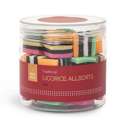 Chocamama Festive Licorice Allsorts Jar 225g