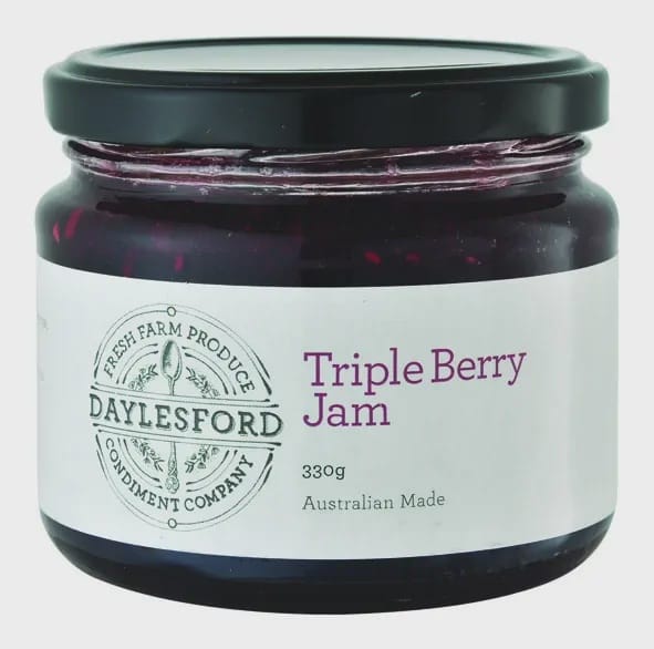 Daylesford Condiment Company Triple Berry Jam 330g
