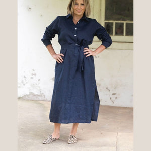 Don't Tell My Husband Maple Dress | Navy