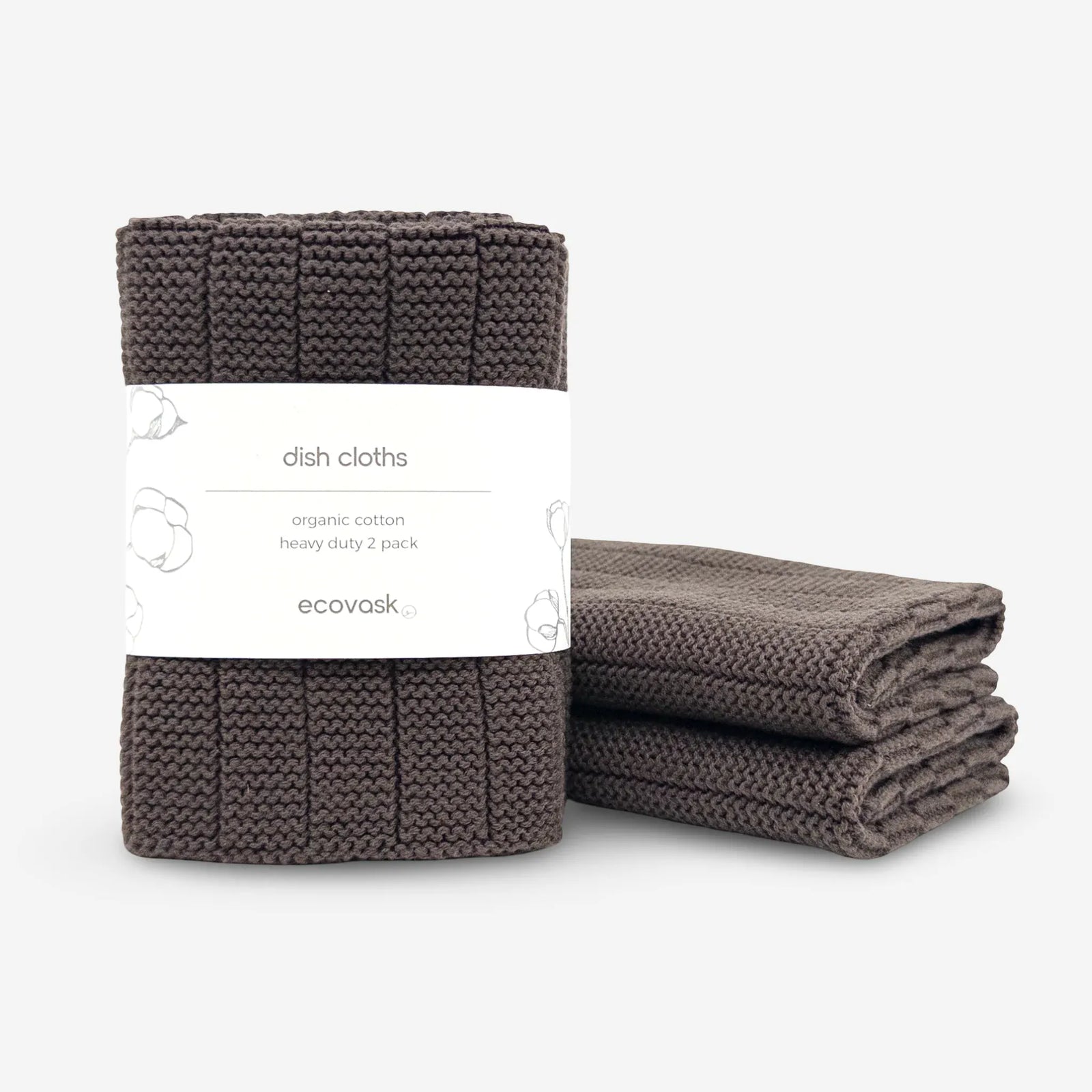 Ecovask Dishcloth HD 2pk | Chocolate
