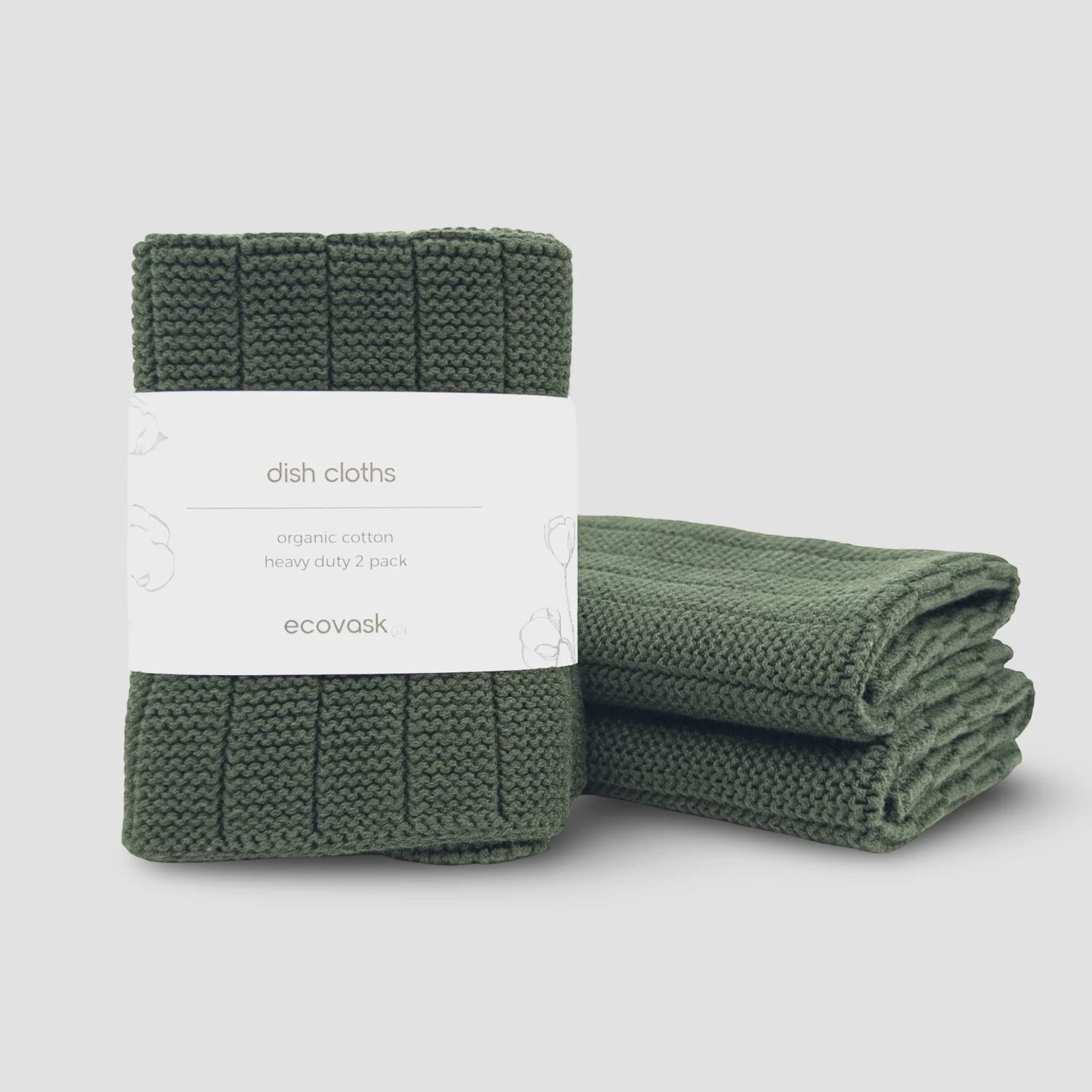 Ecovask Dishcloth HD 2pk | Forest