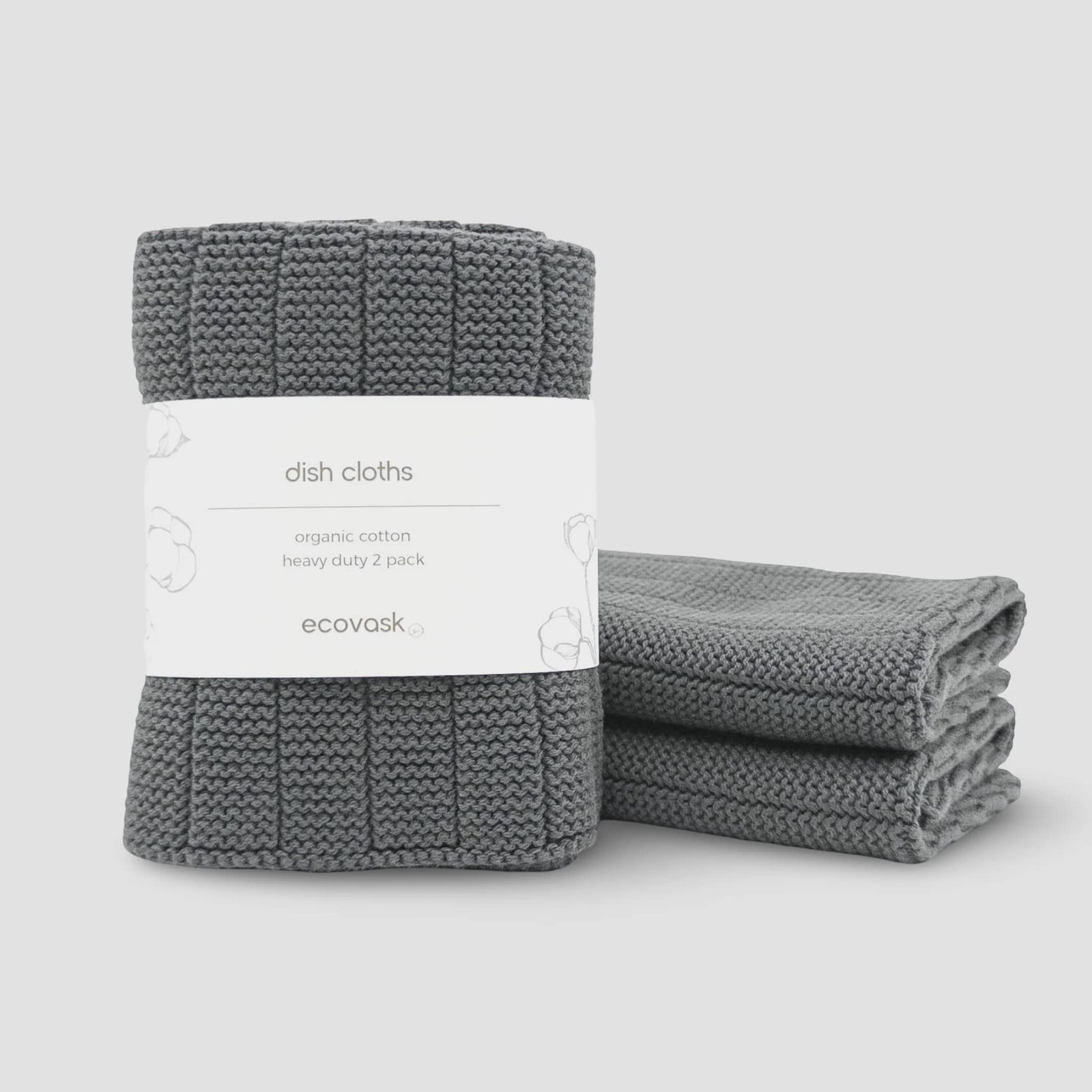 Ecovask Dishcloth HD 2pk | Graphite
