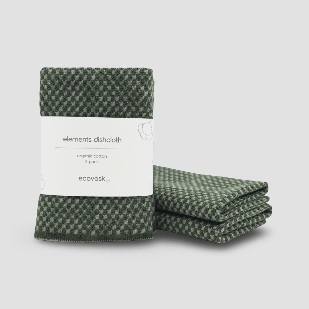 Ecovask Elements Dishcloth 2pk | Forest