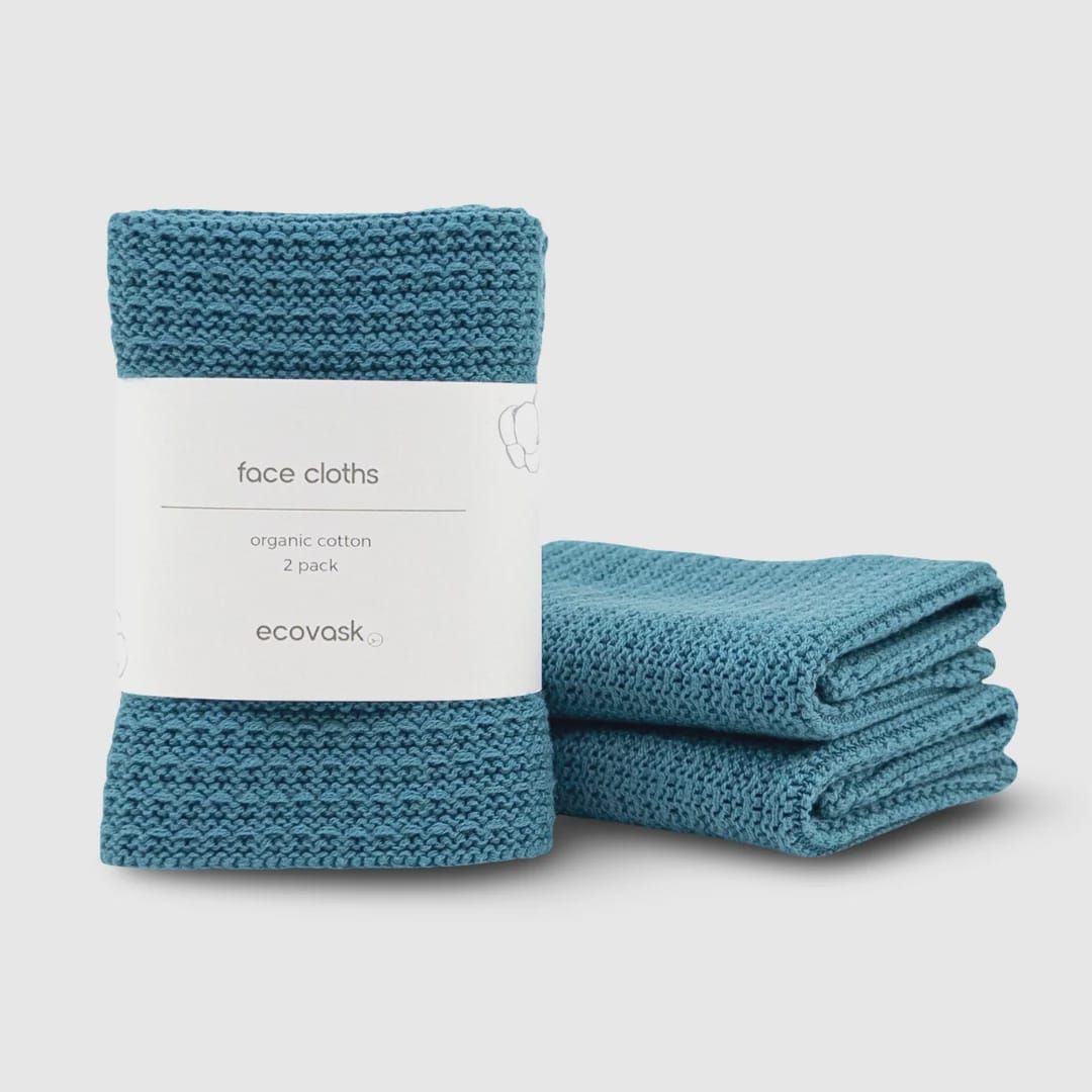 Ecovask Face Cloth 2pk | Tasman