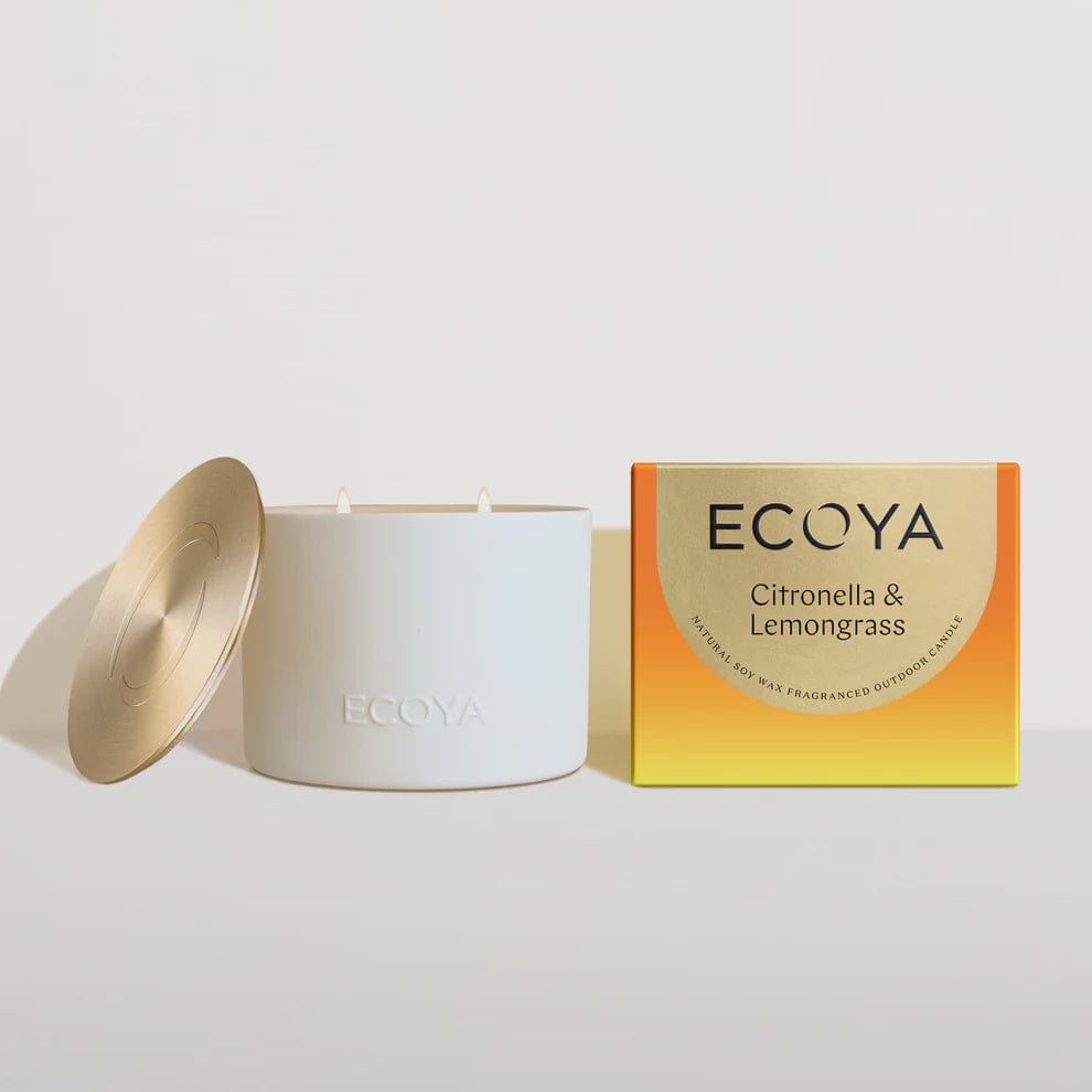 Ecoya Outdoor Candle | Citronella + Lemongrass