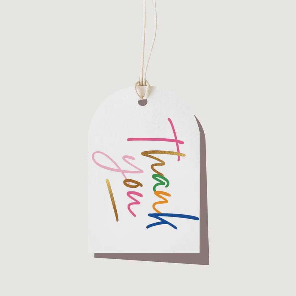 Elm Paper Gift Tag | Thank You Colour