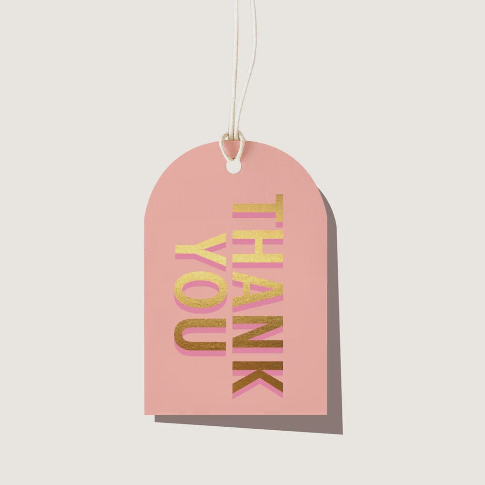 Elm Paper Gift Tag | Thank You Peach Gift Tag