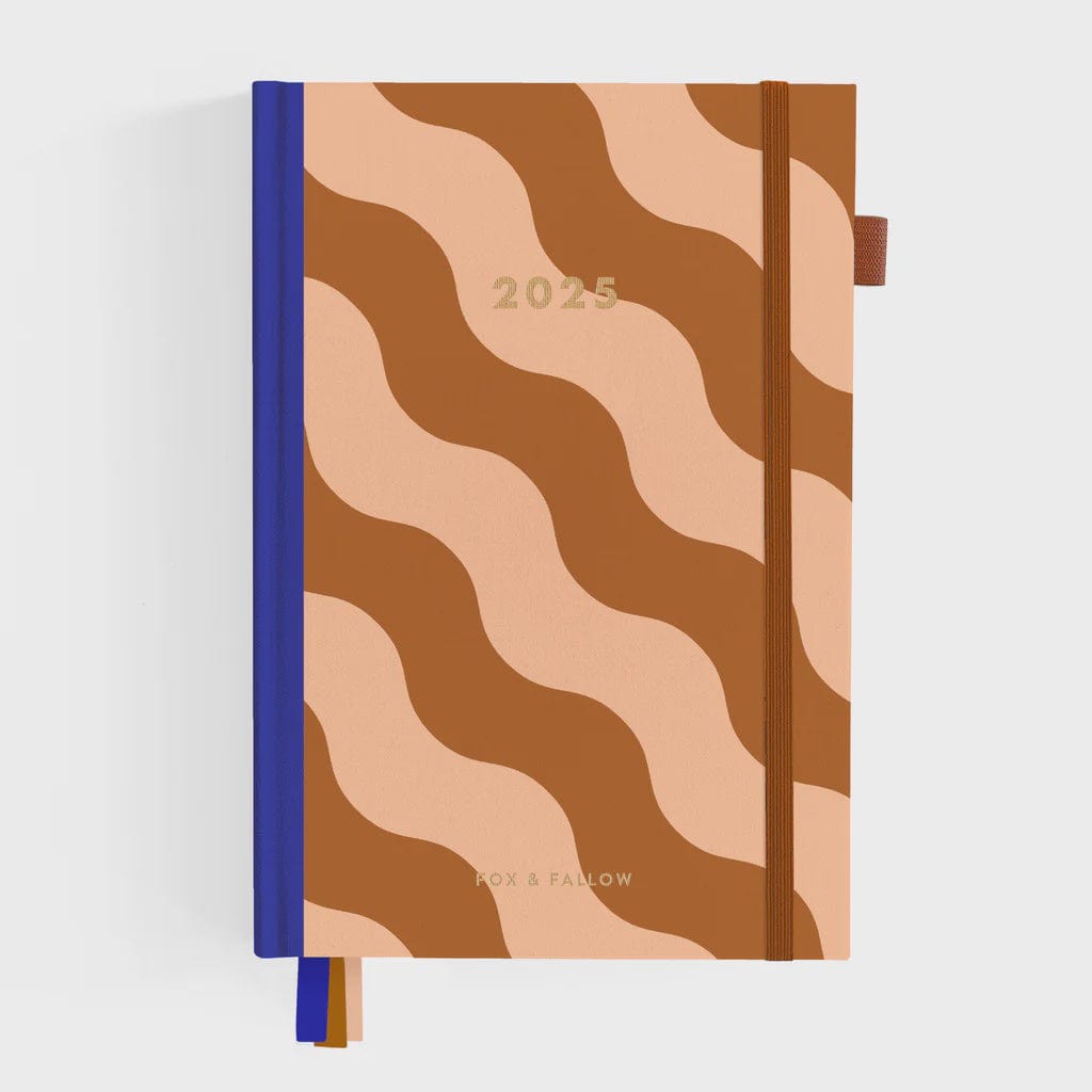 Fox + Fallow 2025 A5 Horizontal Planner | Rust Swirl