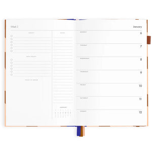 Fox + Fallow 2025 A5 Horizontal Planner | Salmon Check