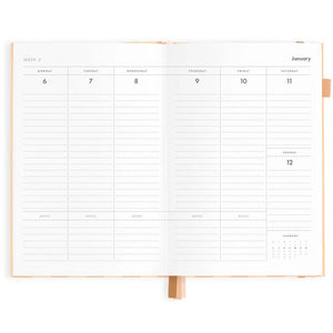 Fox + Fallow 2025 A5 Vertical Planner  Corsica Stripe