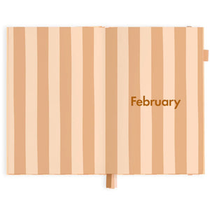 Fox + Fallow 2025 A5 Vertical Planner  Corsica Stripe