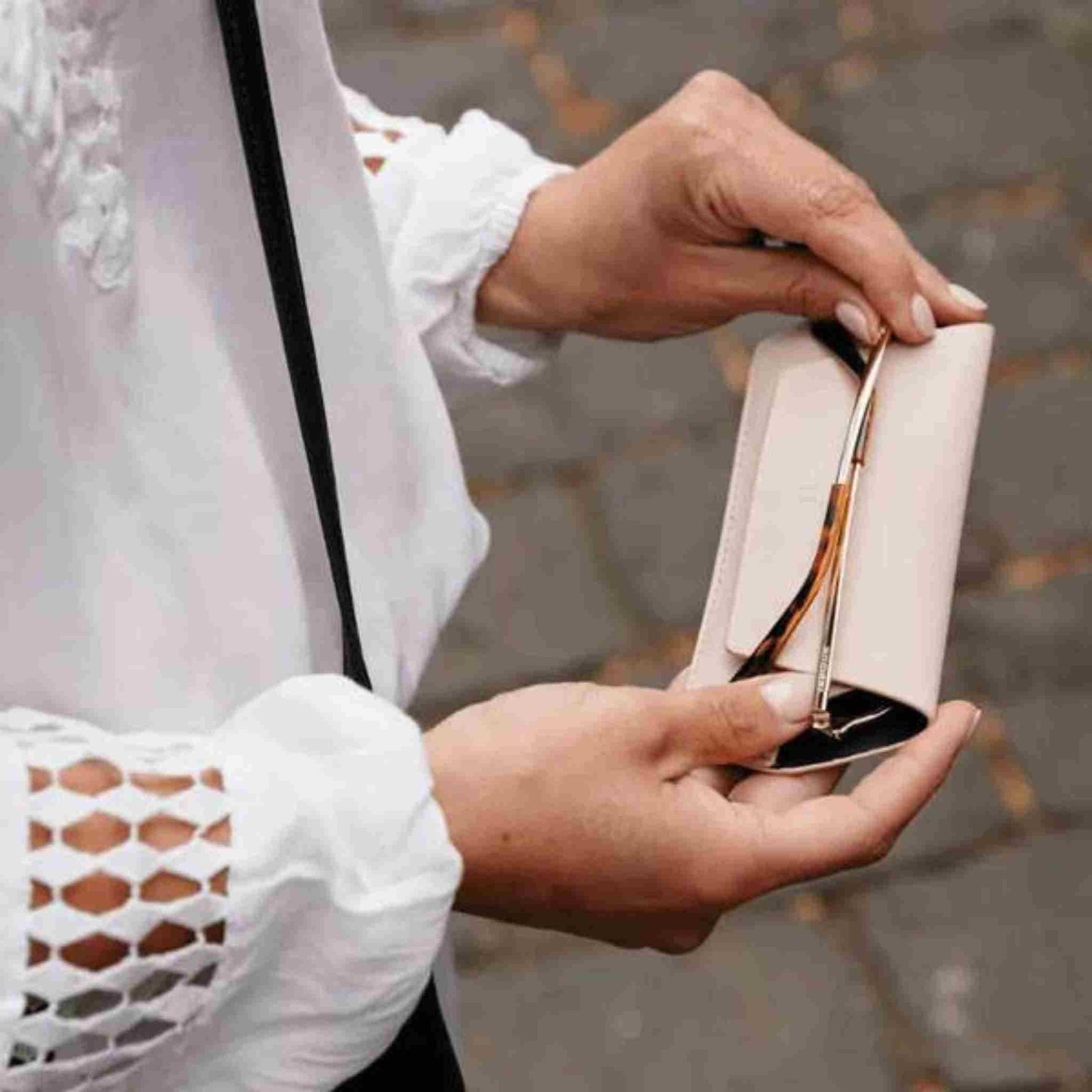 Fox + Leo Slimline Glasses Case | Blush