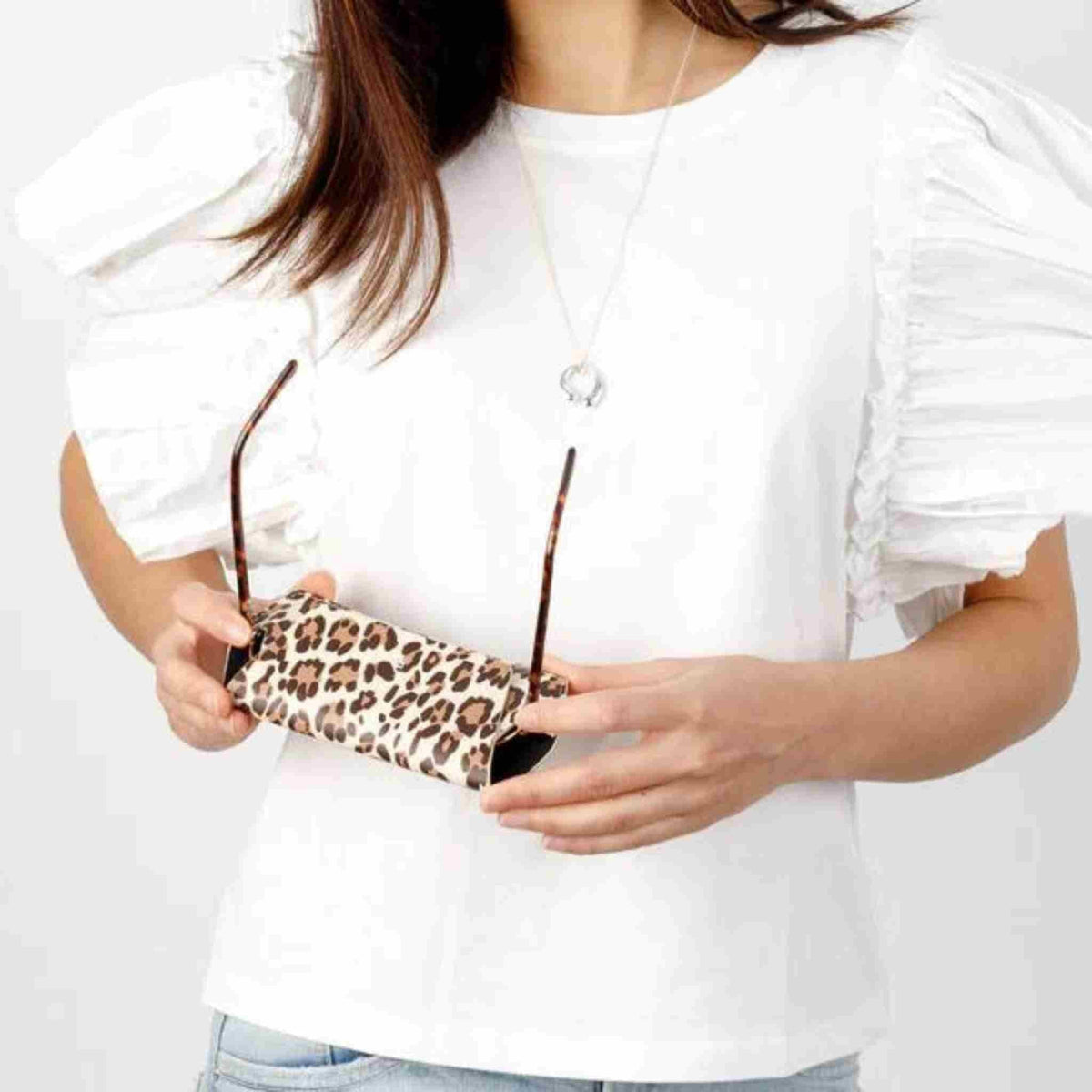 Fox + Leo Slimline Glasses Case | Leopard