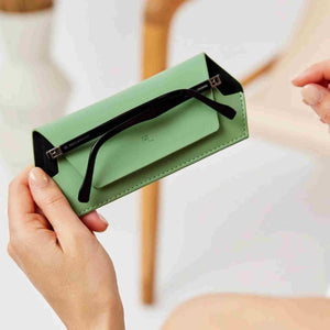 Fox + Leo Slimline Glasses Case | Sage