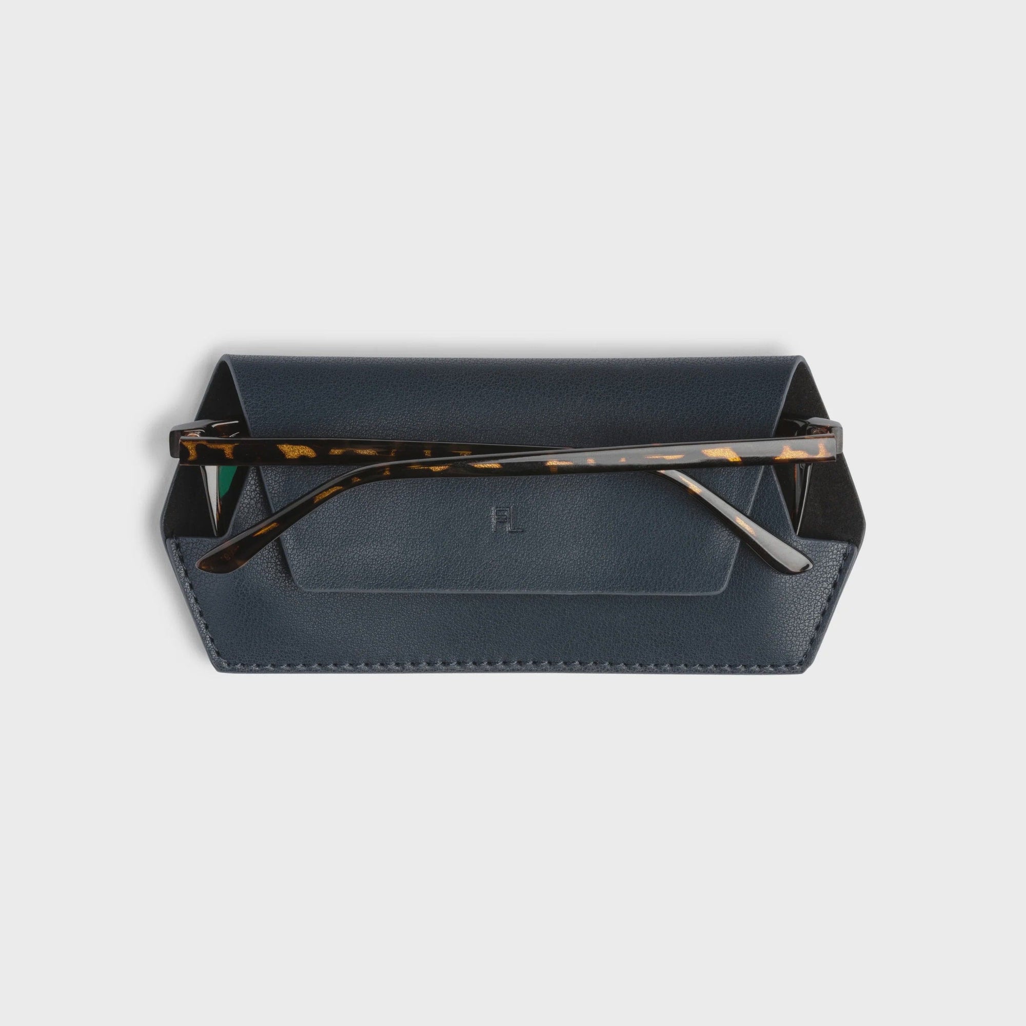 Fox + Leo Slimlinme Glasses case | Navy