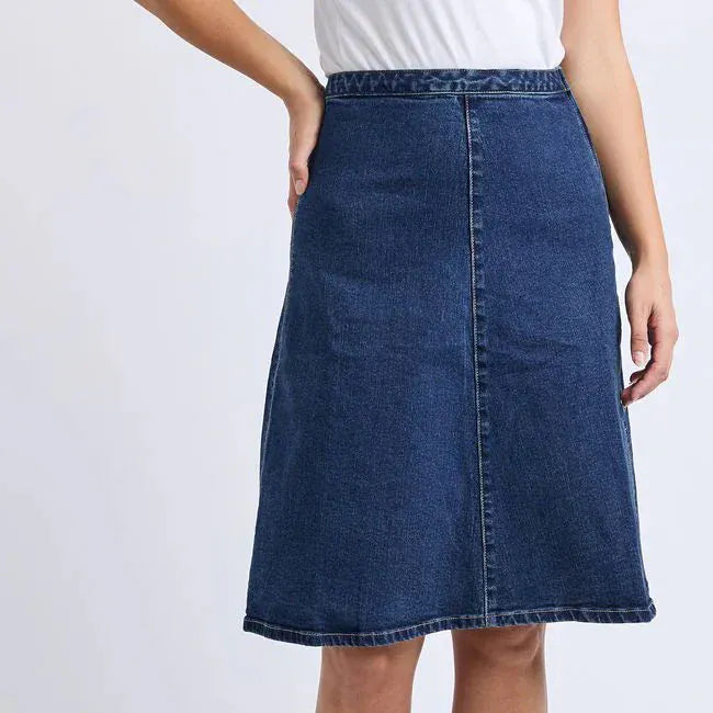 Foxwood Copenhagen Skirt | Mid Blue