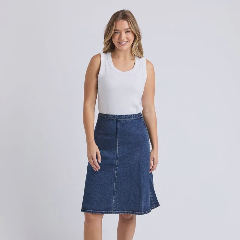 Foxwood Copenhagen Skirt | Mid Blue
