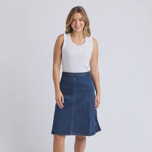 Foxwood Copenhagen Skirt | Mid Blue