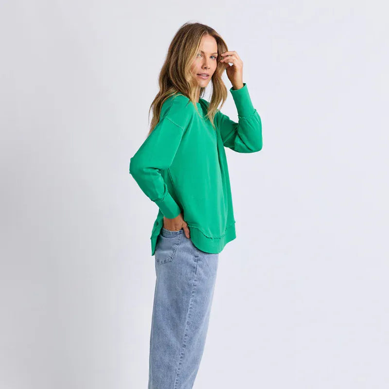 Foxwood Delilah Crew | Bright Green