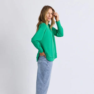Foxwood Delilah Crew | Bright Green