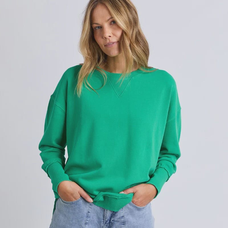 Foxwood Delilah Crew | Bright Green