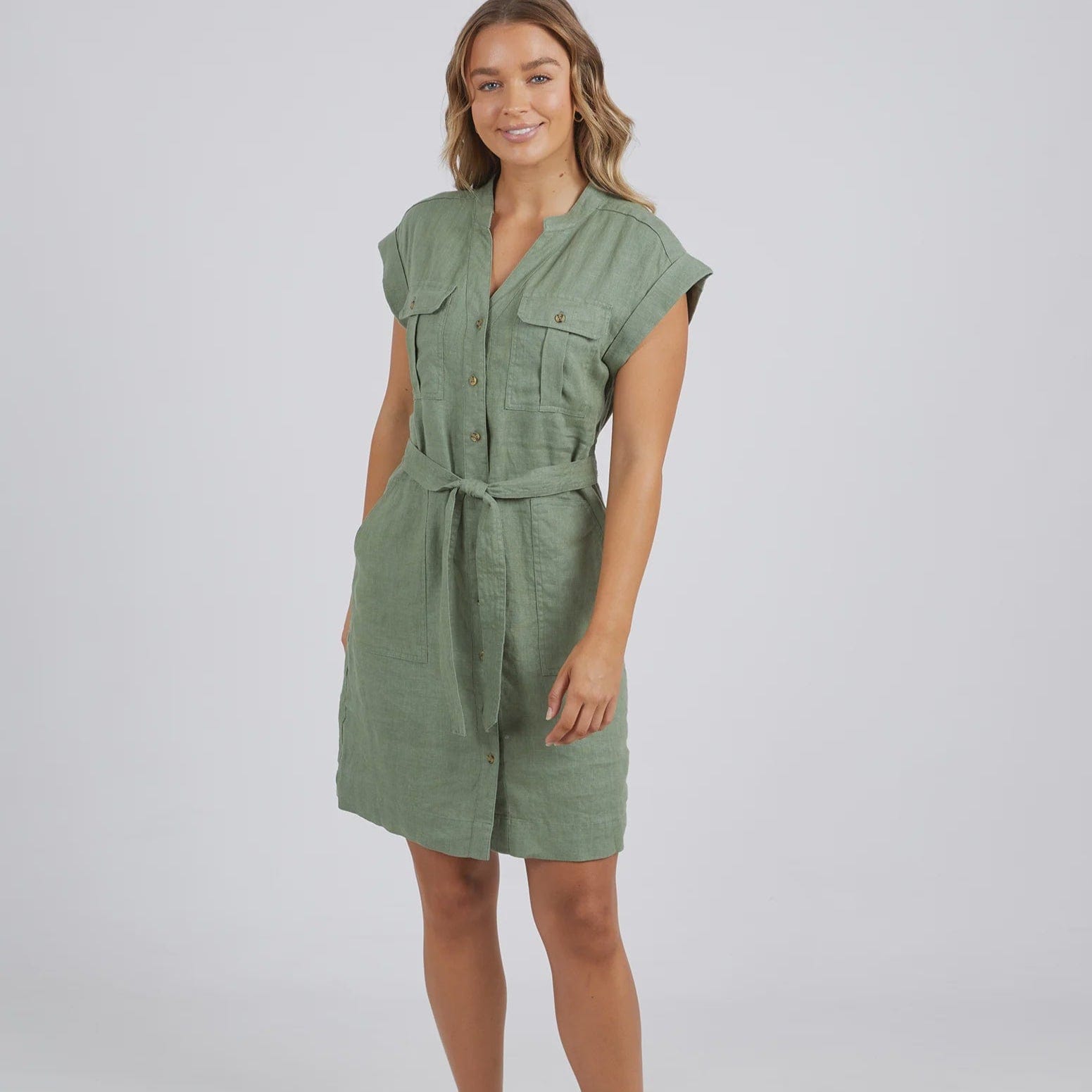 Foxwood Harlow Dress | Khaki