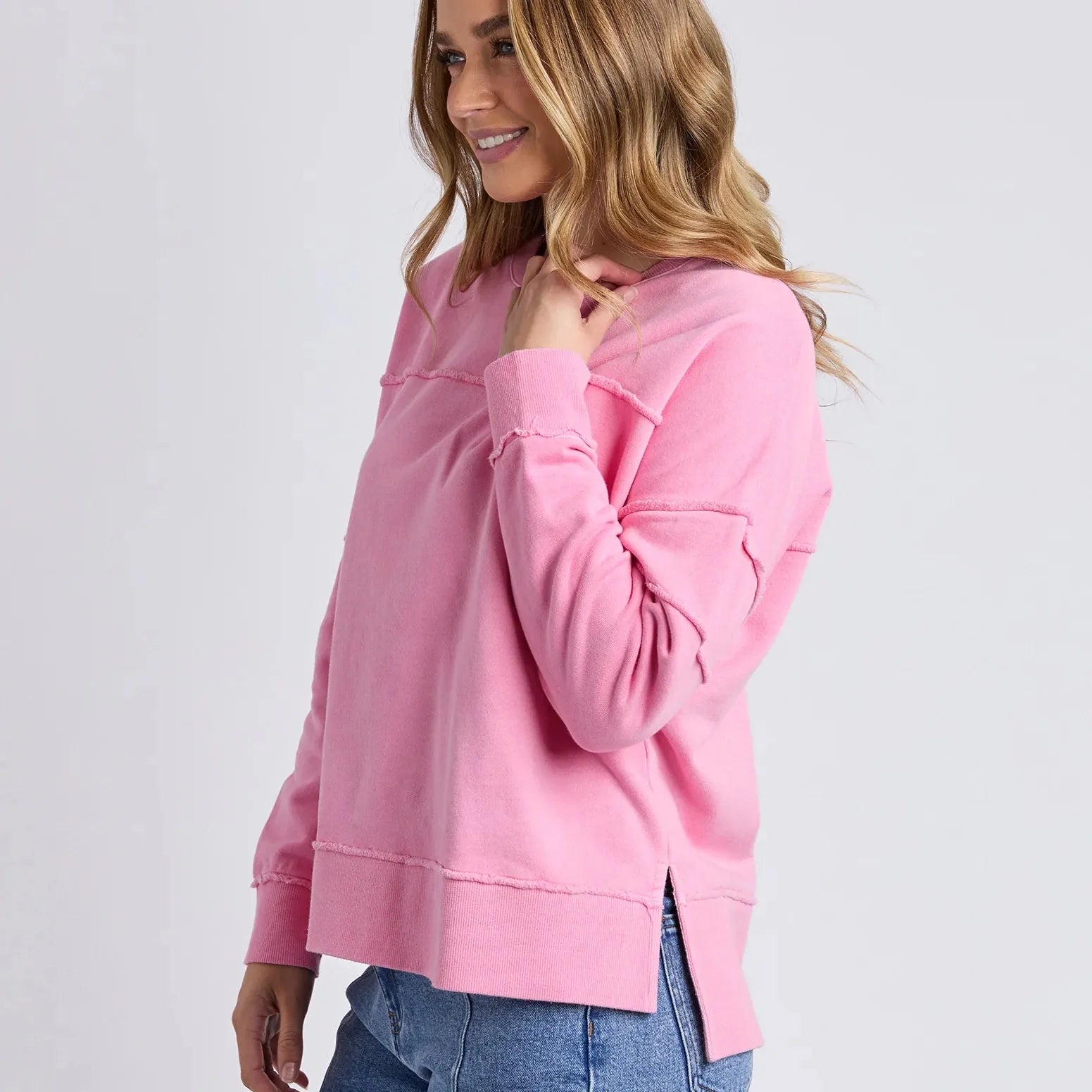 Foxwood Jayne Throw On Fleece | Sea Pink