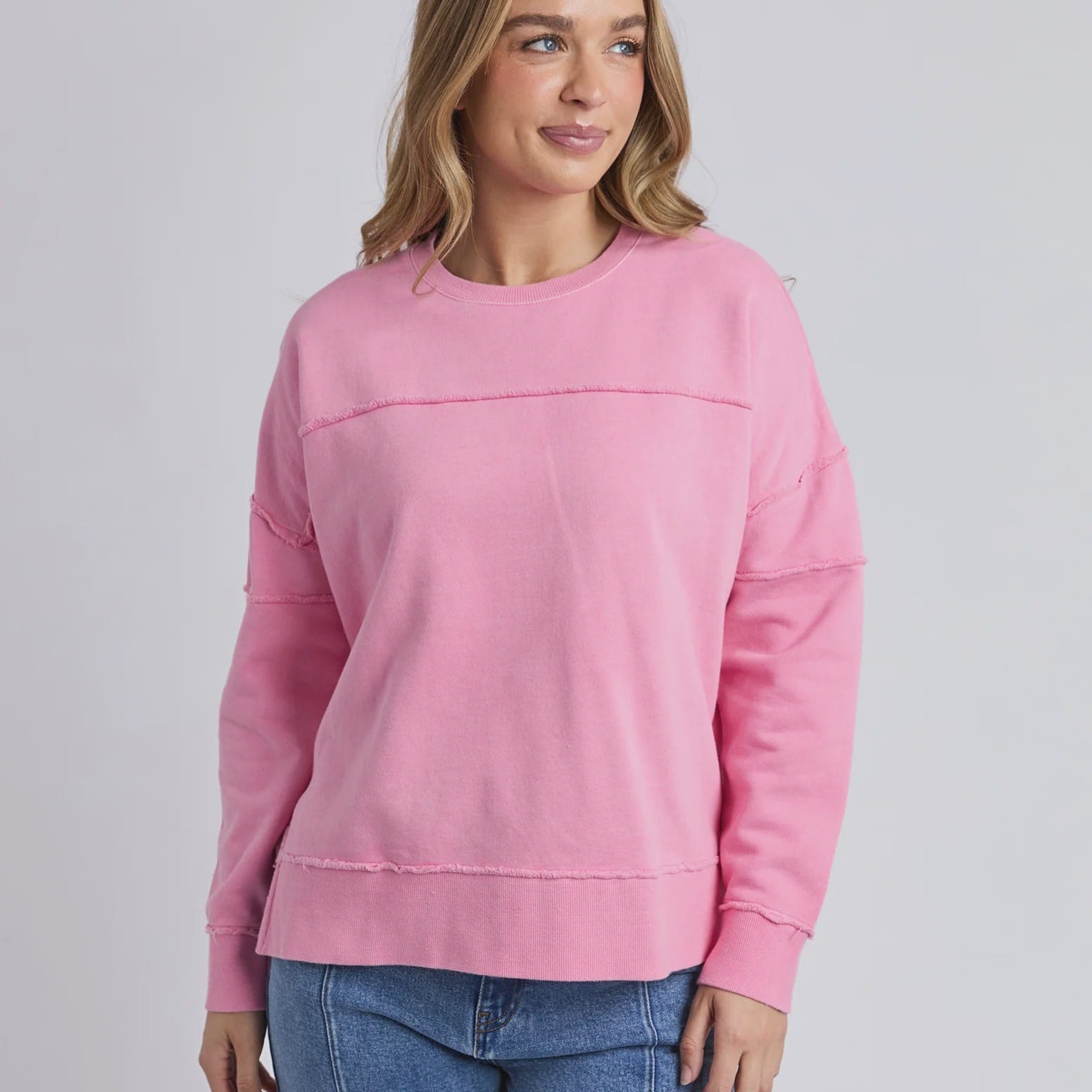 Foxwood Jayne Throw On Fleece | Sea Pink