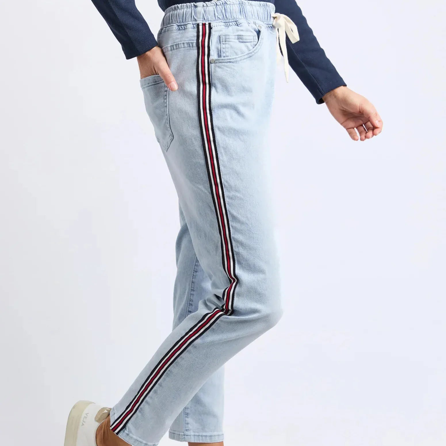 Foxwood Juliette Taped Jogger | Pale Blue