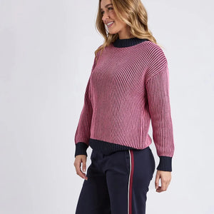 Foxwood Luella Crew Knit | Wine