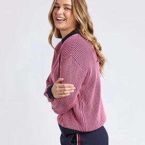 Foxwood Luella Crew Knit | Wine