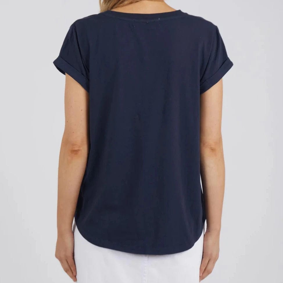 Foxwood Manly Vee Tee | Navy